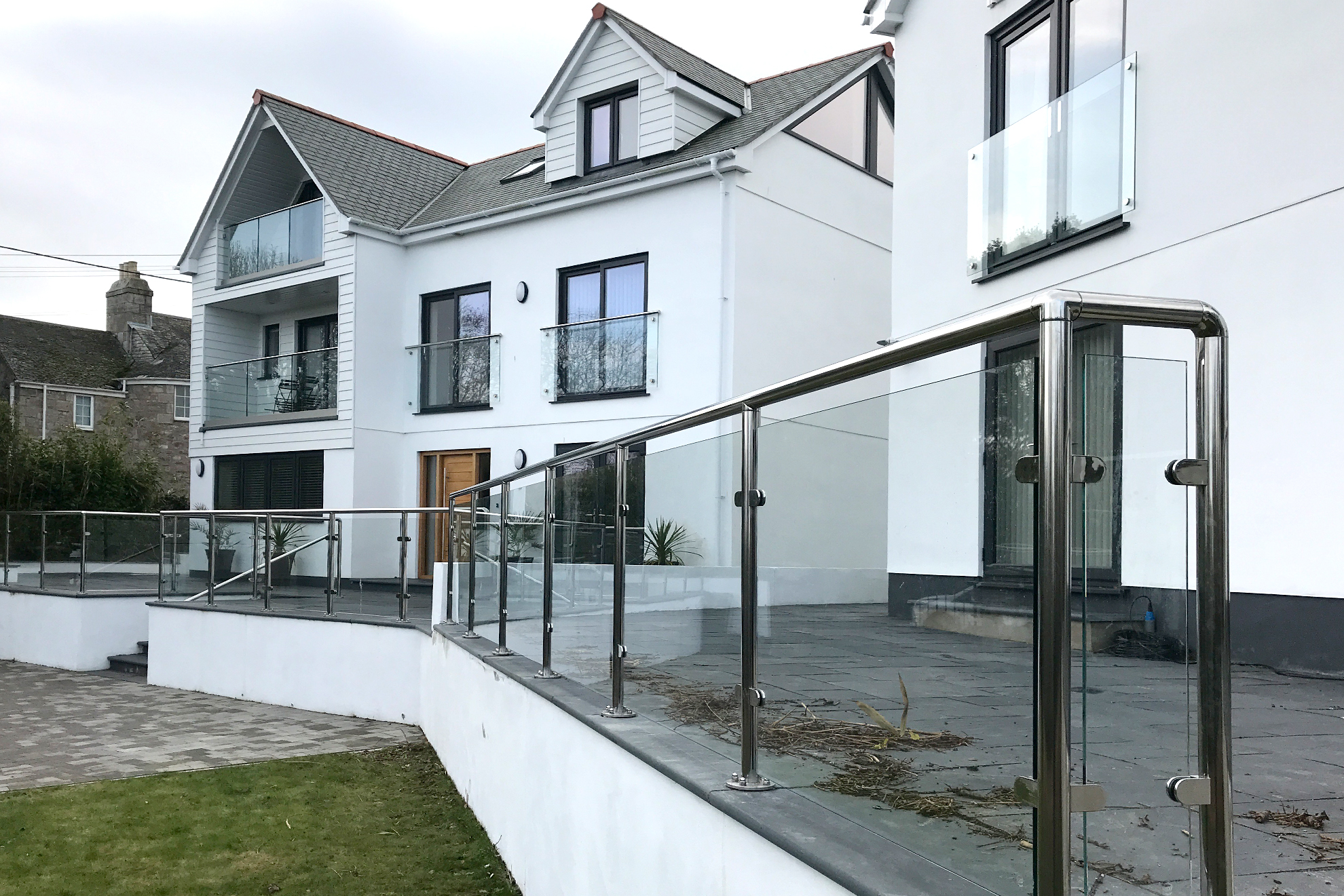 glass Juliet balcony
